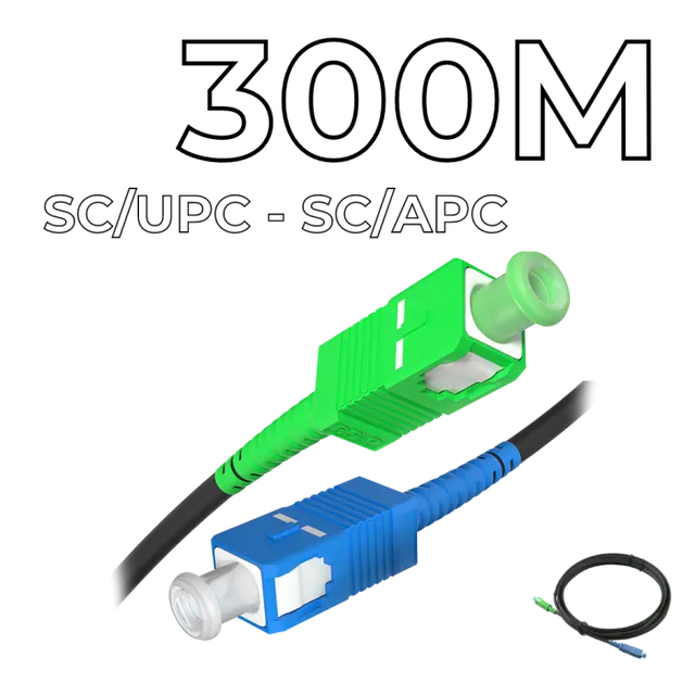 Друго Fiber Optic Drop Cable SC/UPC-SC/APC Connectors 300M