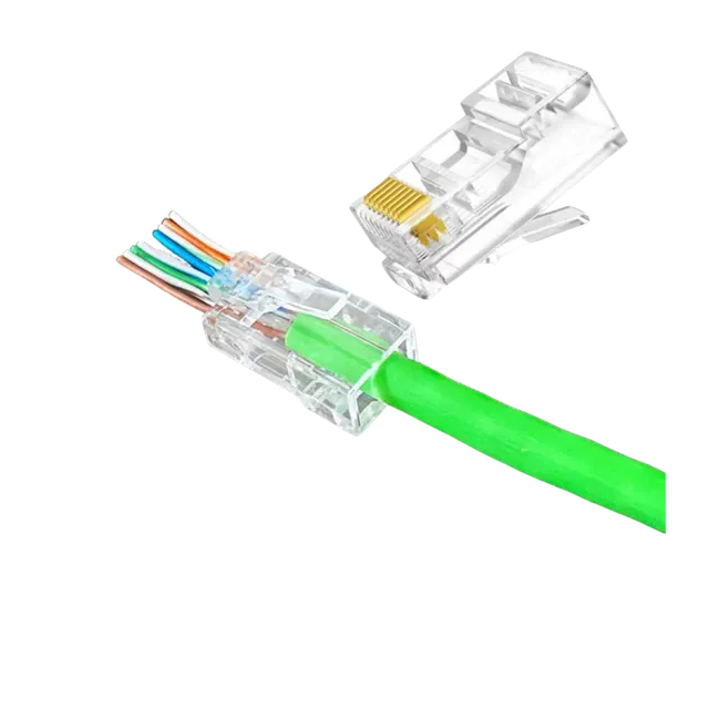 Друго CAT.6 UTP MODULAR PLUGEZ TYPE (pass through)