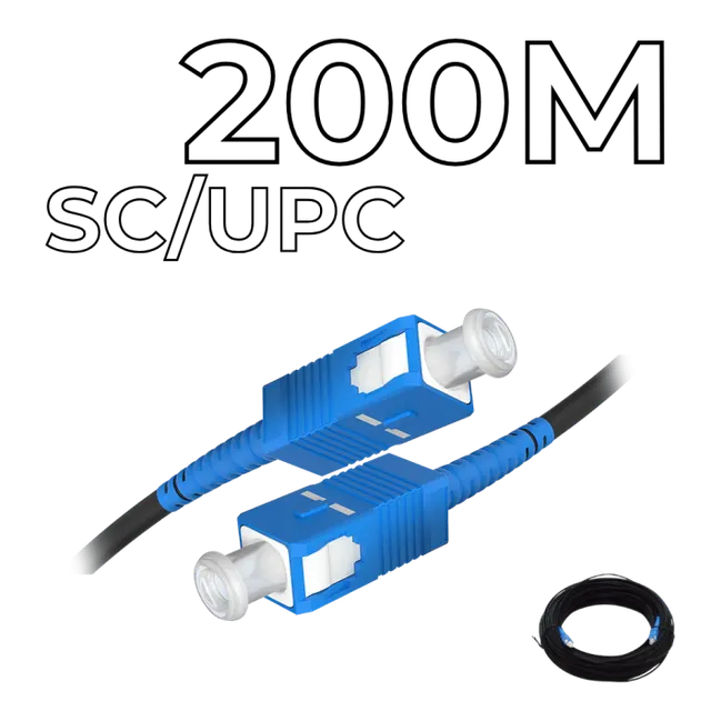 Друго Fiber Optic Drop Cable SC/UPC Connectors 200M