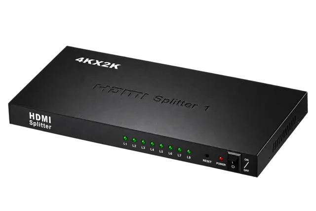 Друго HDMI SPLITTER 1X8 SUPPORT 4K, # GT-HDMISP1X8 4K