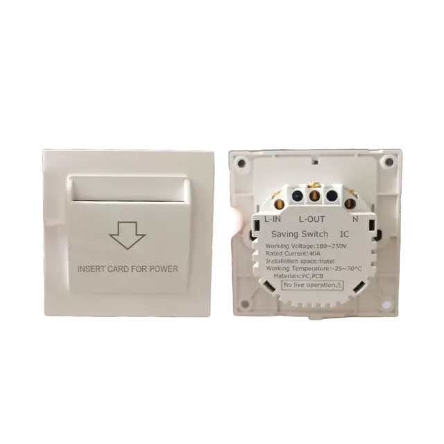 Access Control Хотелски RFID прекинувач за напојување, читач за хотелски картички Mifare 13,56 MHz