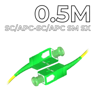 Друго Patch Cord SC/APC-SC/APC SM SX 0.5M