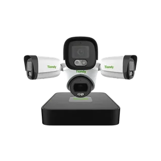 Tiandy 1 NVR ,3 Bullet Camera , 1 Dome Camera 