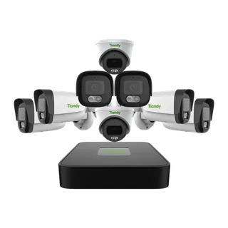 Tiandy 1 NVR ,6 Bullet Camera , 2 Dome Camera 
