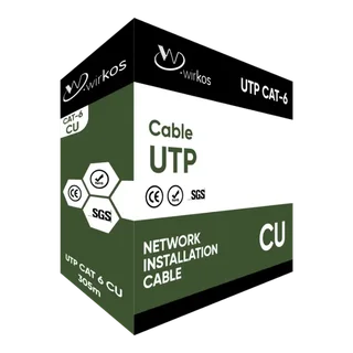 Wirkos Wirkos LAN CABLE UTP Cat-6 4Pair/0.55 Cu,