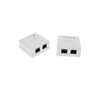 Друго RJ45 Face plate Surface Mount Box/Dual-Port/CAT6/UTP