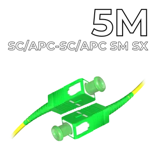 Друго Patch Cord SC/APC-SC/APC SM SX 5M